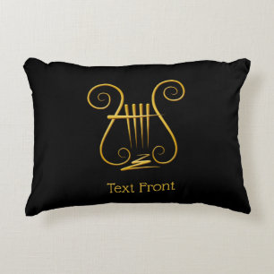 Almofada Decorativa Ouro Lyre