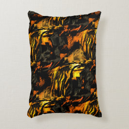 Almofada Decorativa Ouro queimado muito rústico, desenho de mosaico ab