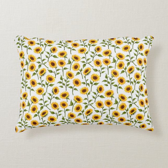 Almofada Decorativa Ouro Sunflower Bliss (Frente)