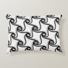 Almofada Decorativa Padrão 3D de ondas