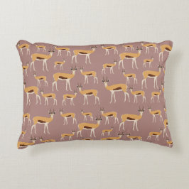 Almofada Decorativa Padrão Animal de Antílope Selvagem