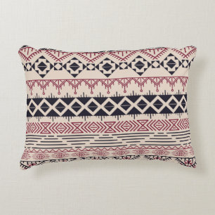 Almofada Decorativa Padrão asteca. Fundo tribal Vintage