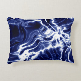 Almofada Decorativa Padrão azul espiralado