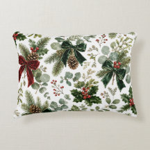 Padrão Botânico de Natal Elegante