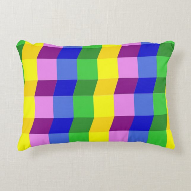 ALMOFADA DECORATIVA PADRÃO COLORIDO (Frente)