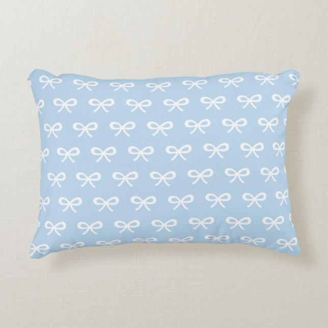 Almofada Decorativa Padrão de arco azul bebê (Frente)
