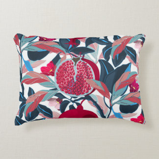 Almofada Decorativa Padrão de Árvore de Pomegranato de Arte