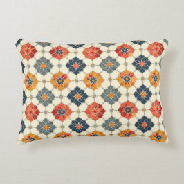 Almofada Decorativa Padrão de Azulejo Floral Árabe Vintage