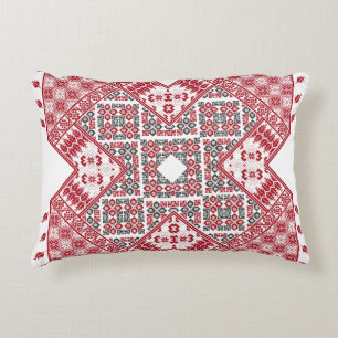 Almofada Decorativa Padrão de Bordado Palestino
