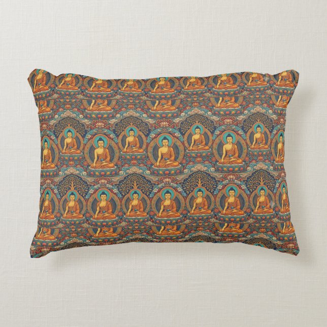 Almofada Decorativa Padrão de Buda (Frente)