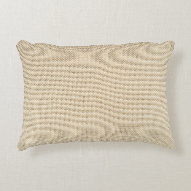 Almofada Decorativa Padrão de burlap (Frente)