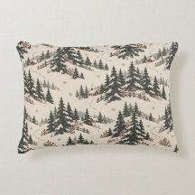 Padrão de Cabana Vermelha na Floresta Nevada de Na
