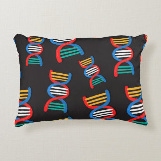Almofada Decorativa padrão de cadeias de dna