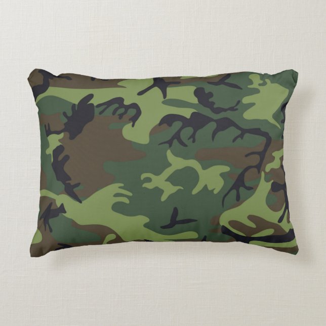ALMOFADA DECORATIVA PADRÃO DE CAMOFLAUGEM (Frente)