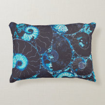 Padrão de casca azul preto Nautilus, geometria ass