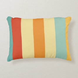 Almofada Decorativa Padrão de cores com striping retroativo