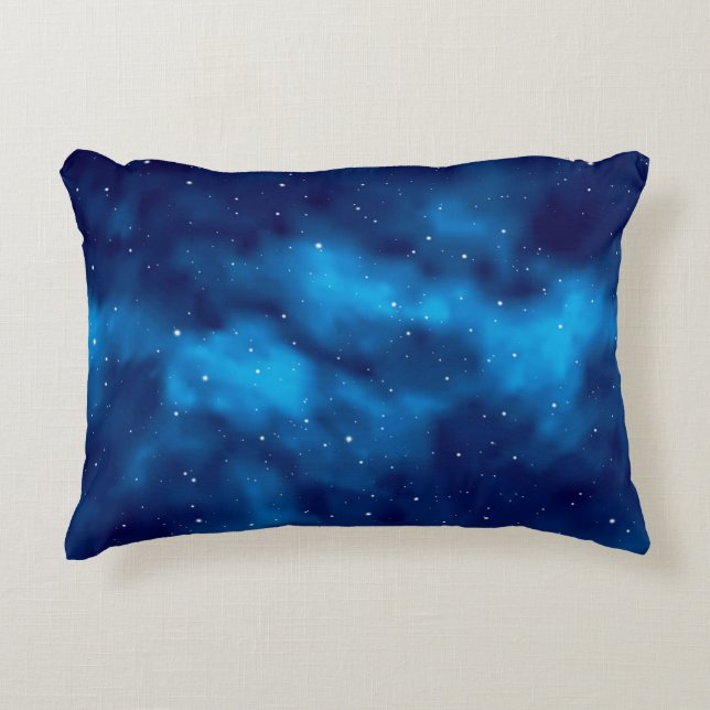 Almofada Decorativa Padrão de espaço (Frente)