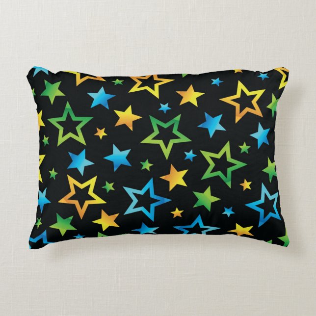 Almofada Decorativa Padrão de estrelas (Frente)