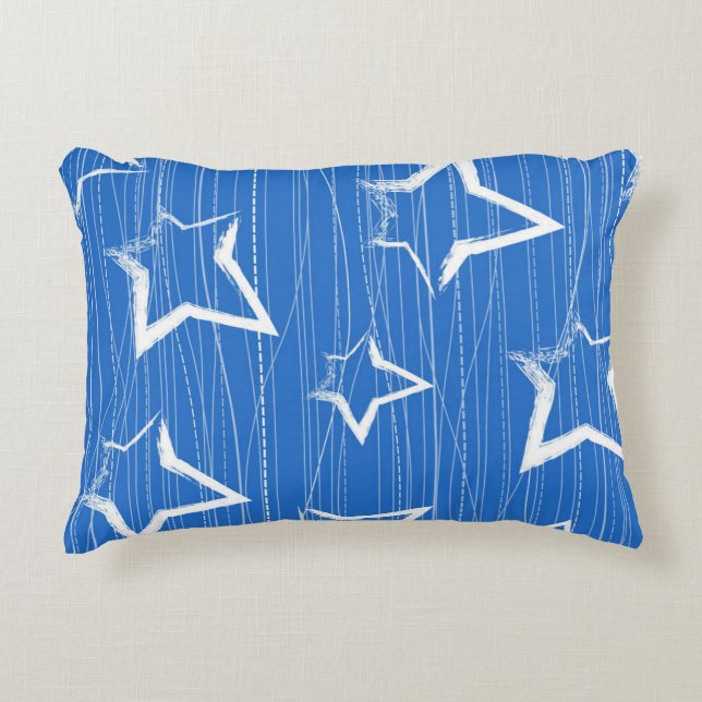 Almofada Decorativa Padrão de estrelas (Frente)