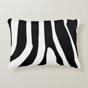 Almofada Decorativa Padrão de faixas de impressão zebra