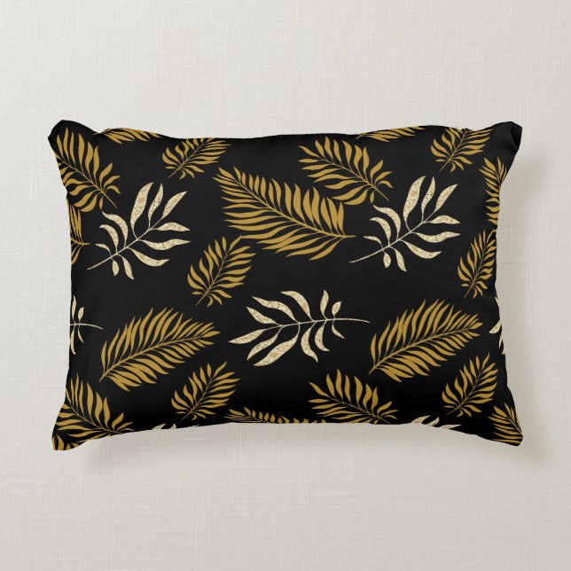 Almofada Decorativa Padrão de Folhas 16 (Frente)