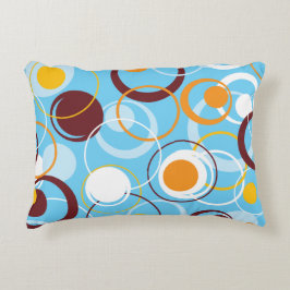 Almofada Decorativa Padrão de Forma dos Círculos Coloridos Geométricos
