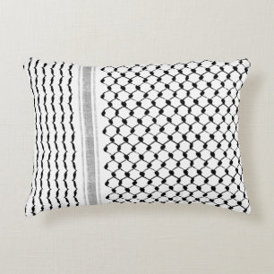 Almofada Decorativa Padrão de Kufiya Árabe Palestiniano Personalizad