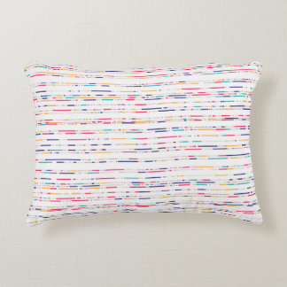 Almofada Decorativa Padrão de Linha Minimalista Colorido – Moderno e c