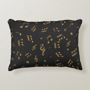 Almofada Decorativa Padrão de música