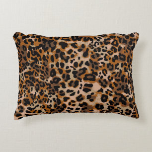 Almofada Decorativa padrão de pele de animal onipresente de jaguar che