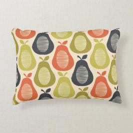 Almofada Decorativa Padrão de Peras Escrivíveis Retroativas