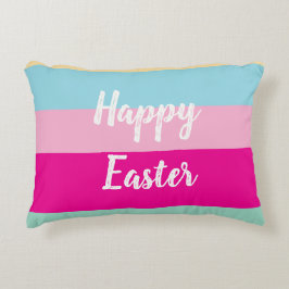 Almofada Decorativa Padrão de Stripes Coloridas do felz pascoa