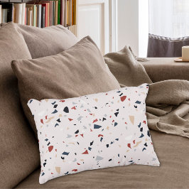 Almofada Decorativa Padrão de Terrazzo Moderno Abstrato de Meados do S