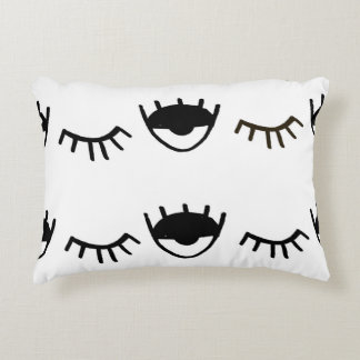 Almofada Decorativa Padrão de Tinta dos Olhos Pintados à Mão