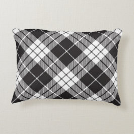 Almofada Decorativa Padrão de Verificação de Buffalo Vermelho e Xadrez