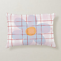 Padrão escocês moderno Flor azul Tendência