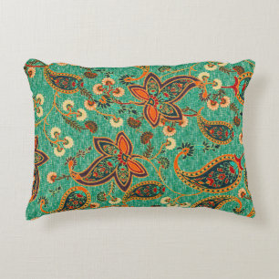 Almofada Decorativa padrão étnico-butta design em ilustra