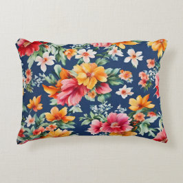 Almofada Decorativa Padrão Floral Amarelo de Verão