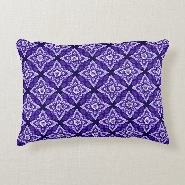 Almofada Decorativa Padrão Floral Decorativo do Boho Elegante (Frente)