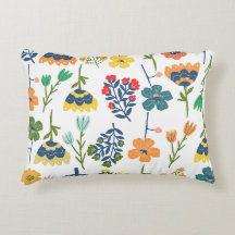 Padrão floral decorativo moderno Aquarela Chic
