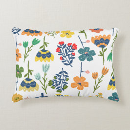 Almofada Decorativa Padrão floral decorativo moderno Aquarela Chic