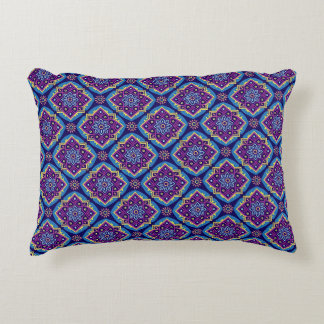 Almofada Decorativa Padrão Floral Geométrico de Boho Vibrante