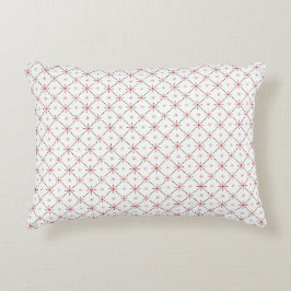 Almofada Decorativa Padrão Floral Geométrico Rosa e Dourado Elegante