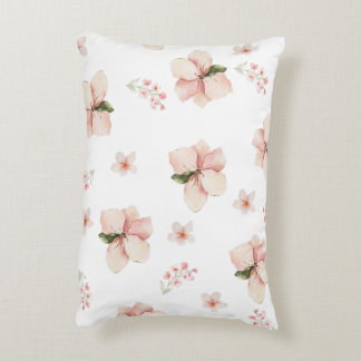 Almofada Decorativa Padrão Floral Seamless de Aquarela Suave