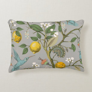 Almofada Decorativa Padrão floral sem soldadura. Papel de parede botân