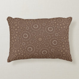 Almofada Decorativa Padrão Geométrico de Earthy Boho Mandala | Ferruge