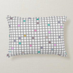 Almofada Decorativa Padrão geométrico multicolor verificado