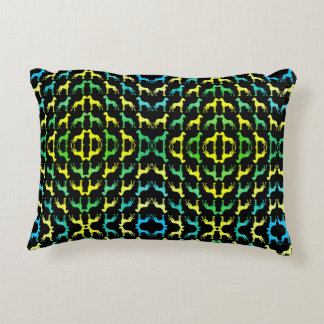 Almofada Decorativa Padrão Great Dane Verde Amarelo