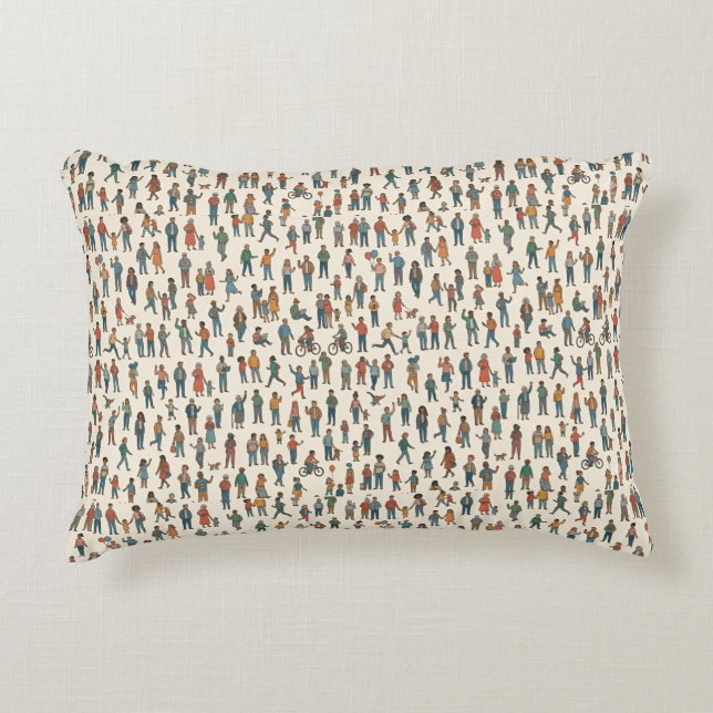 Almofada Decorativa Padrão Humano (Frente)