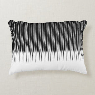 Almofada Decorativa Padrão legal em branco e preto